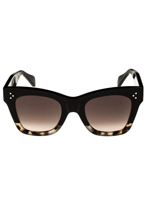 celine two tone gradient cat eye sunglasses black pattern|Celine Two.